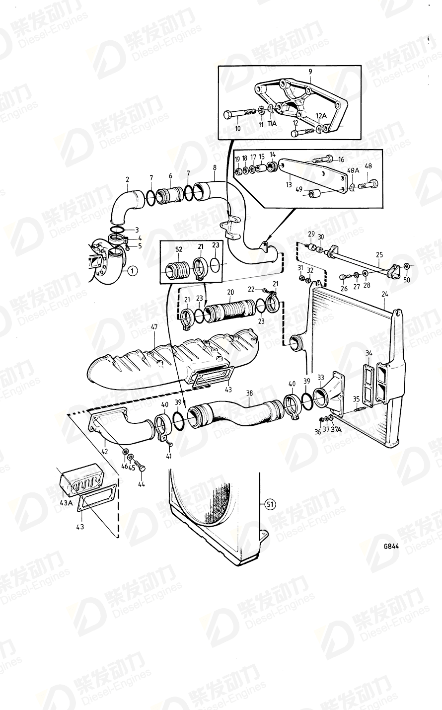 volvo penta Gasket 469560 Drawing volvo penta Gasket 469560 Drawing